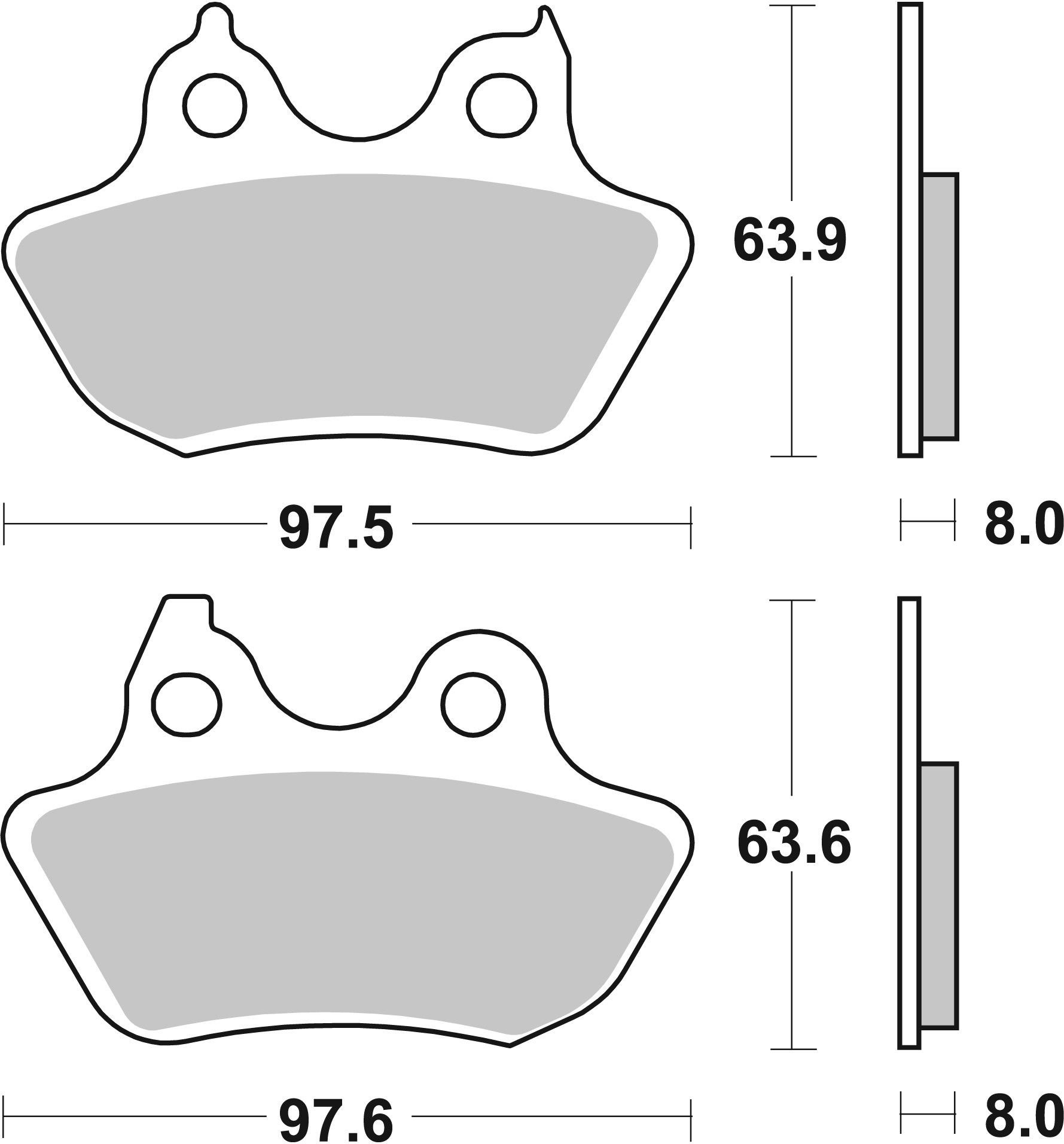 Set placute frana,frana disc 07HD18SP BREMBO