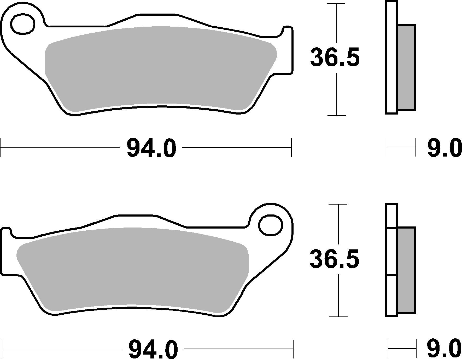 Set placute frana,frana disc 07HD21SA BREMBO