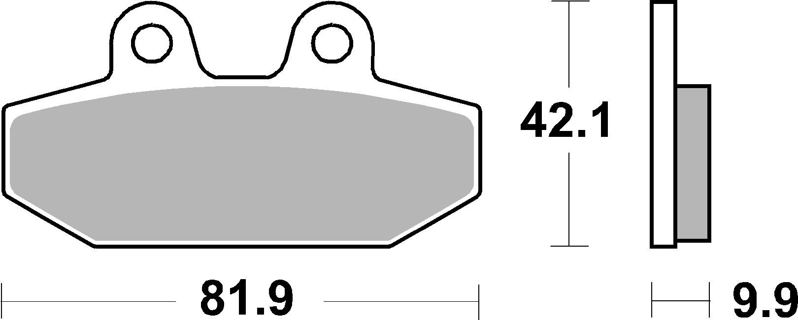 Set placute frana,frana disc 07HD23SP BREMBO