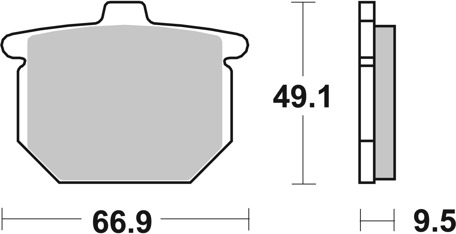 Set placute frana,frana disc 07HO0307 BREMBO