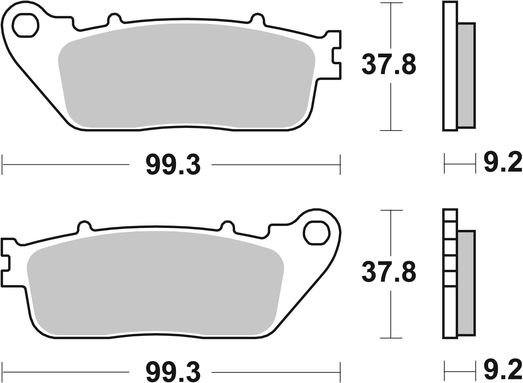 Set placute frana,frana disc 07HO13CC BREMBO