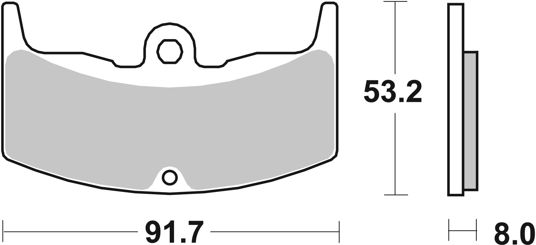 Set placute frana,frana disc 07HO1406 BREMBO