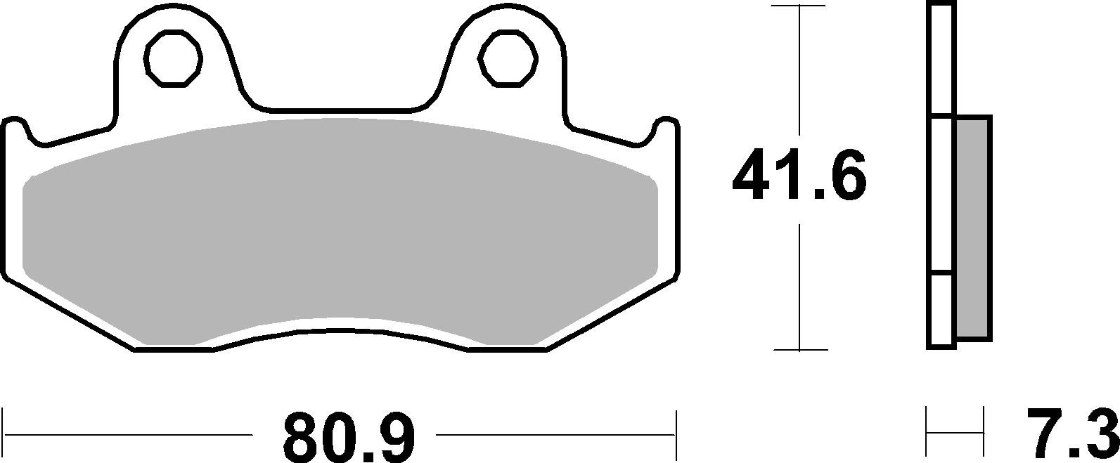Set placute frana,frana disc 07HO15SX BREMBO