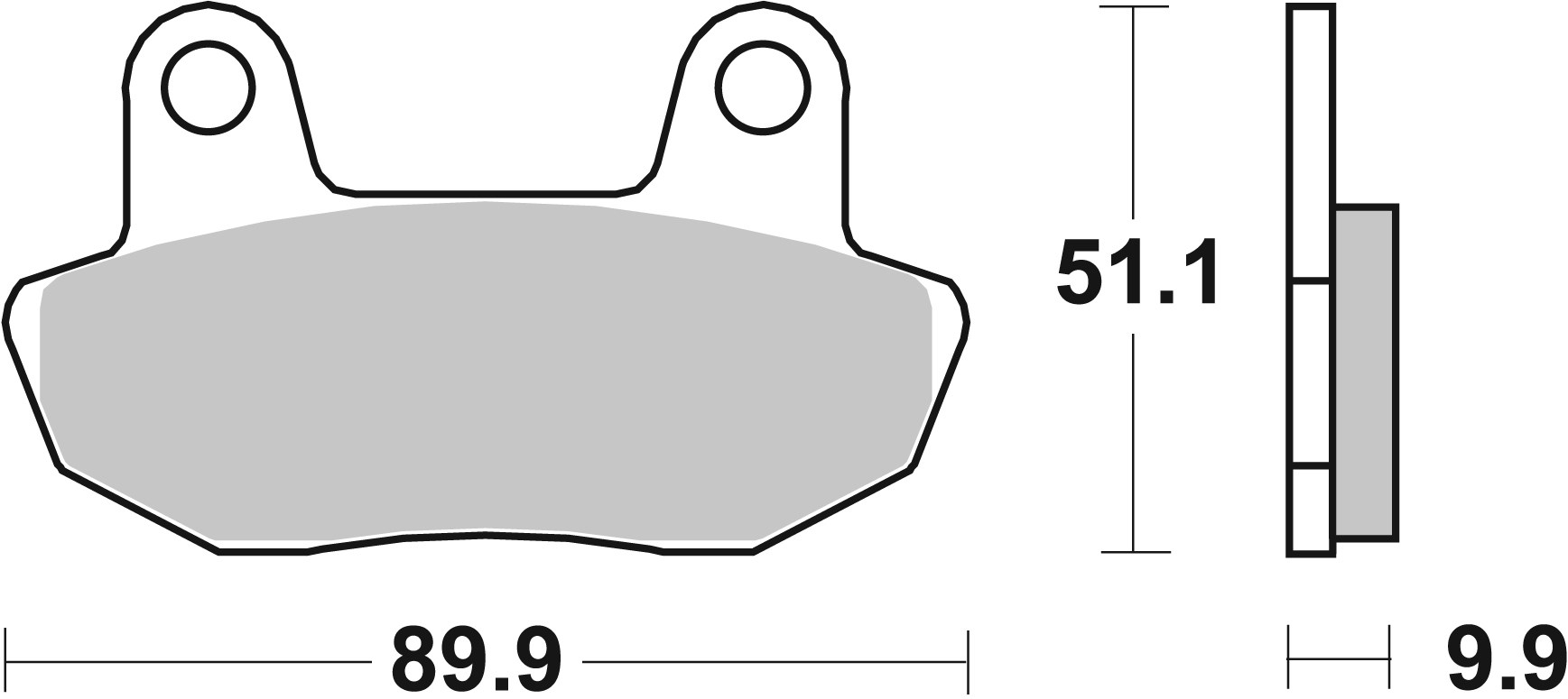 Set placute frana,frana disc 07HO1609 BREMBO