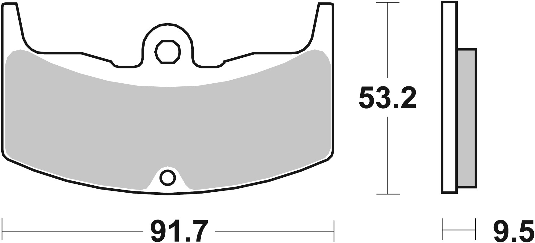 Set placute frana,frana disc 07HO1708 BREMBO