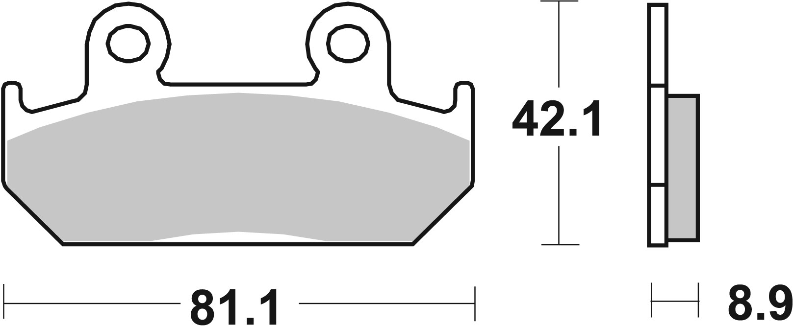Set placute frana,frana disc 07HO21SR BREMBO