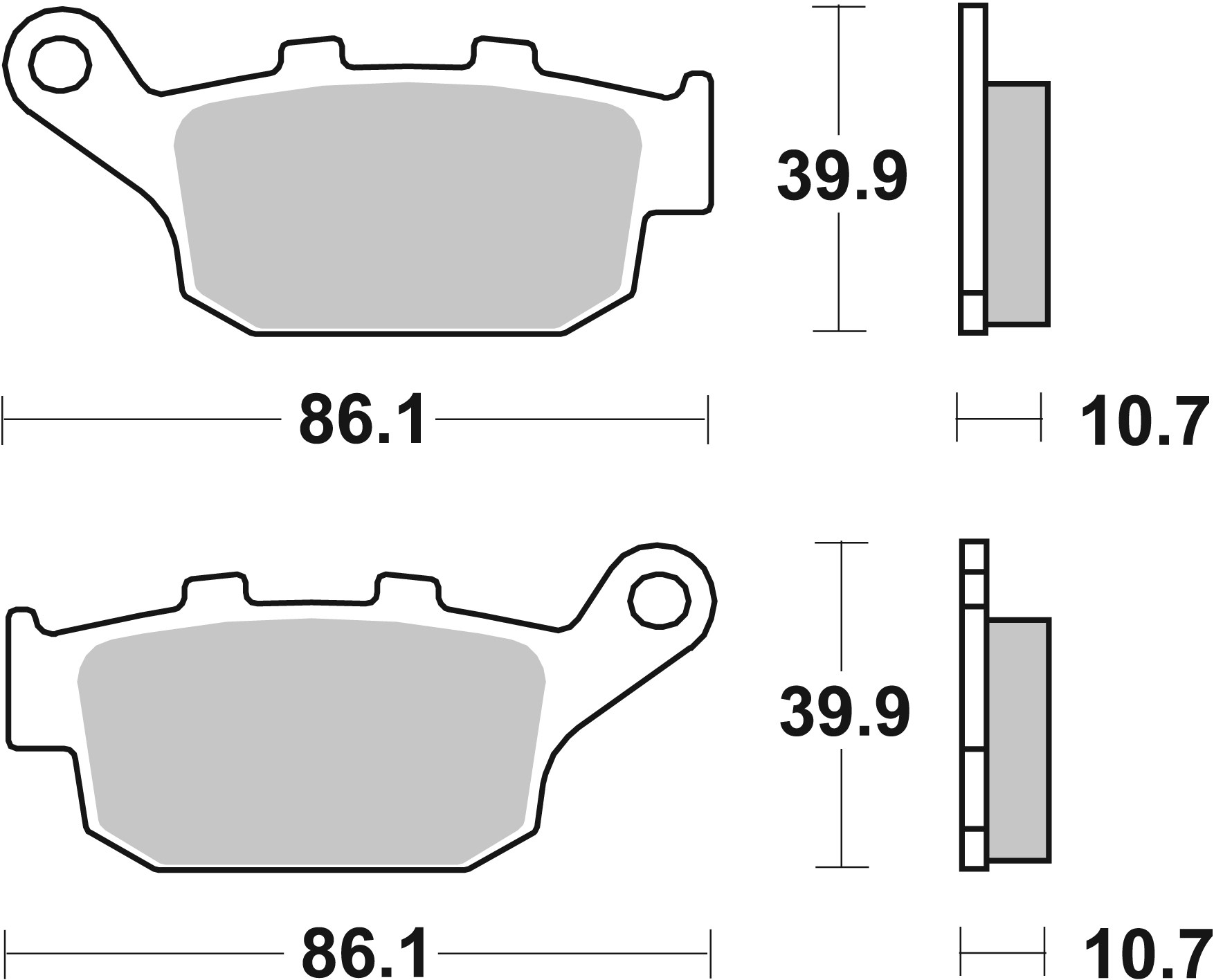 Set placute frana,frana disc 07HO27SP BREMBO