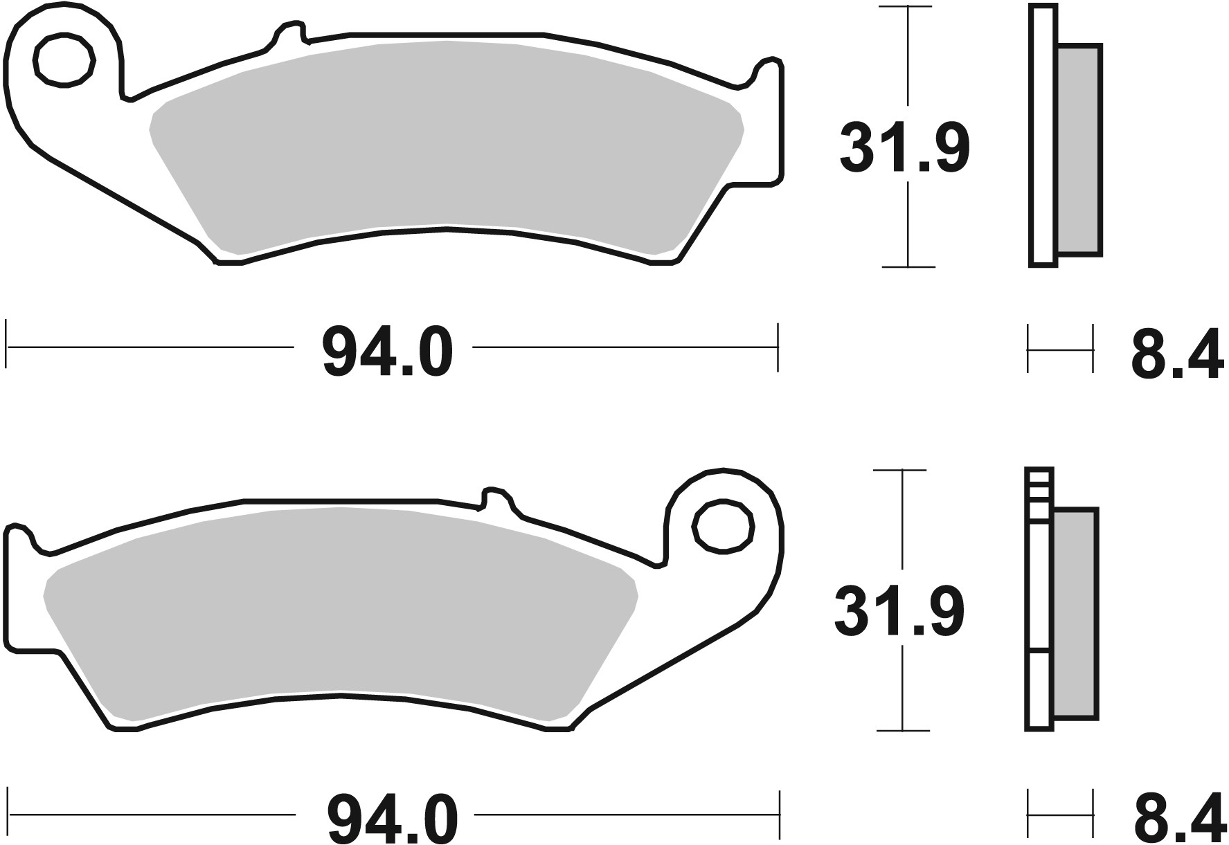 Set placute frana,frana disc 07HO29SP BREMBO