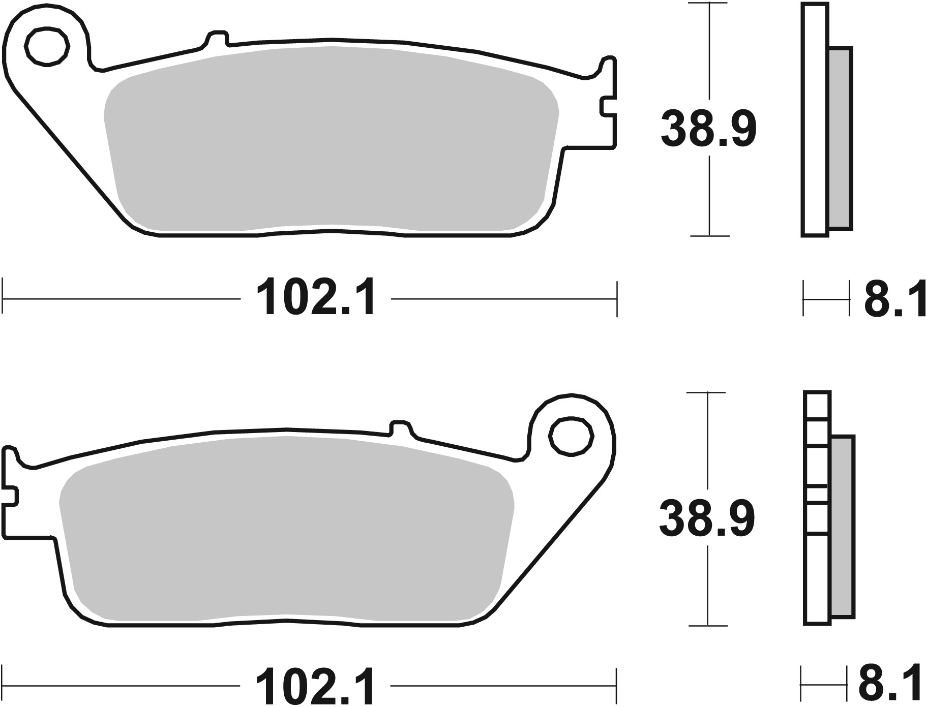 Set placute frana,frana disc 07HO30SR BREMBO