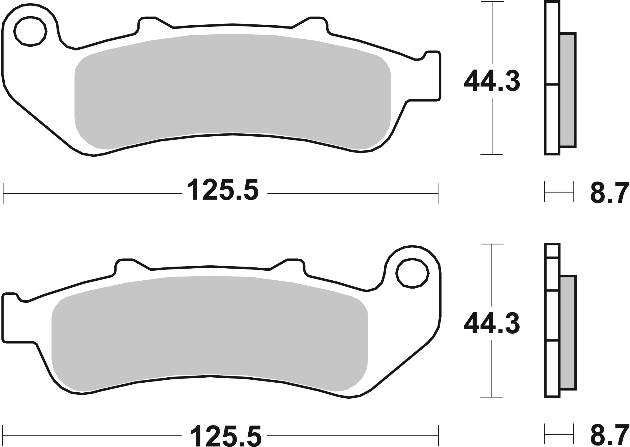 Set placute frana,frana disc 07HO3907 BREMBO