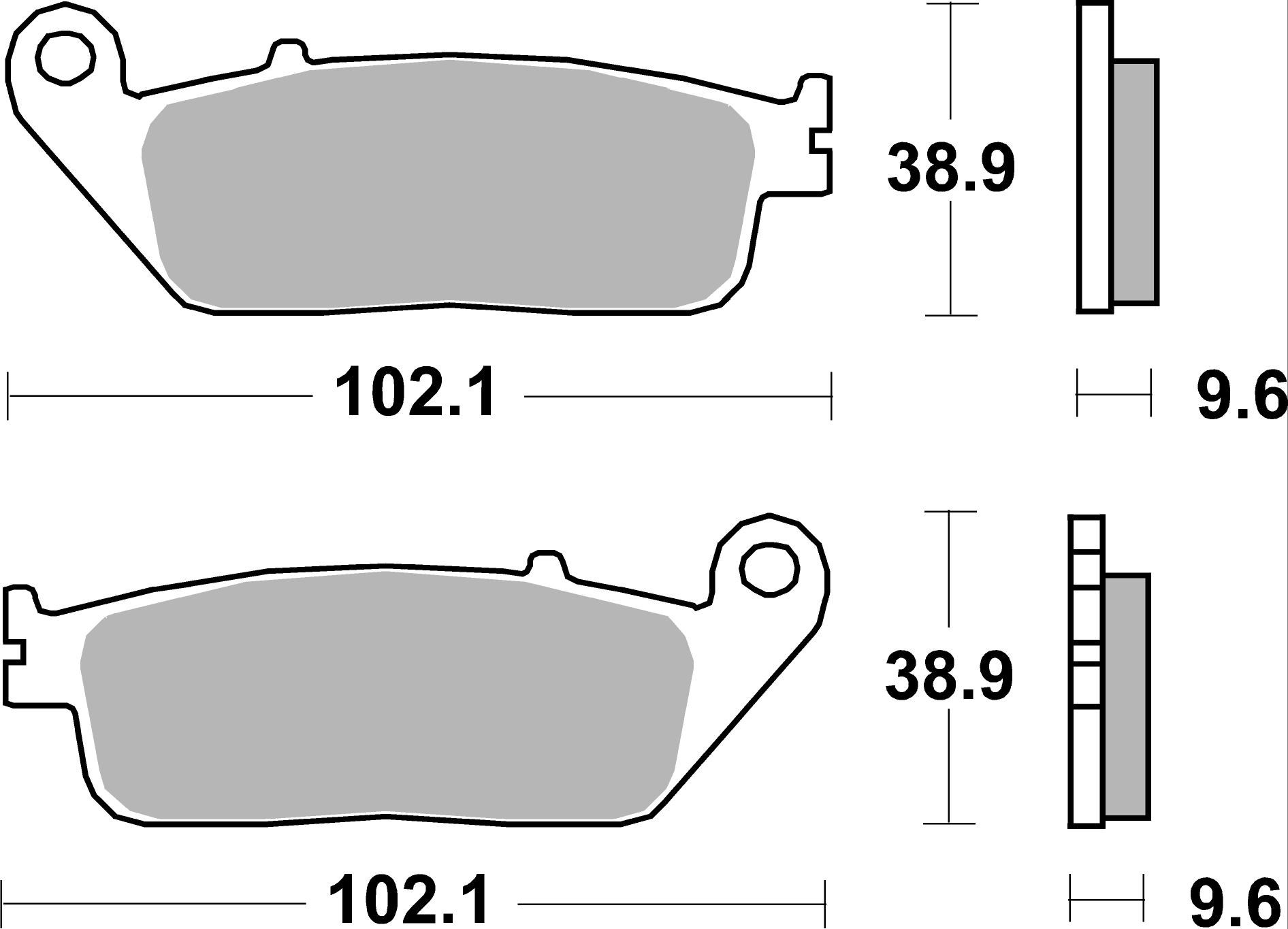 Set placute frana,frana disc 07HO4108 BREMBO
