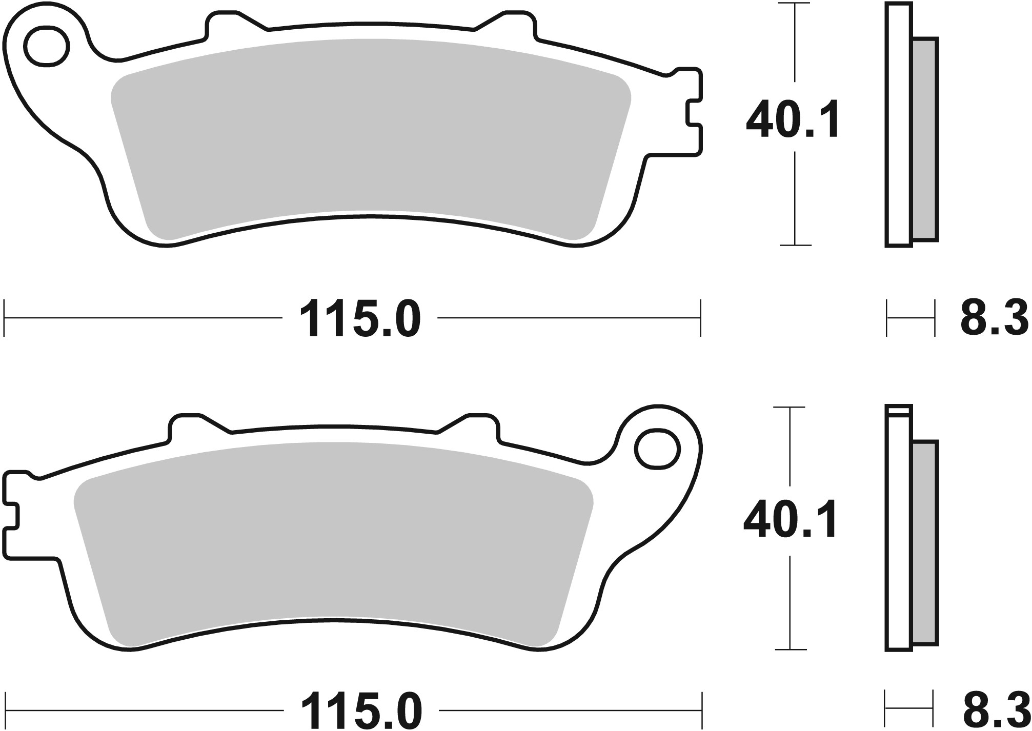 Set placute frana,frana disc 07HO4308 BREMBO