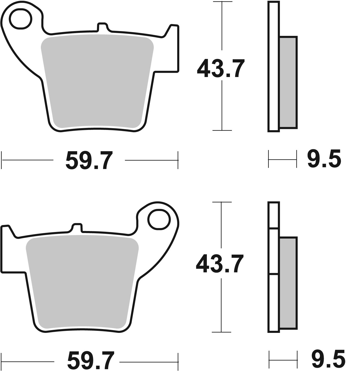 Set placute frana,frana disc 07HO48SX BREMBO