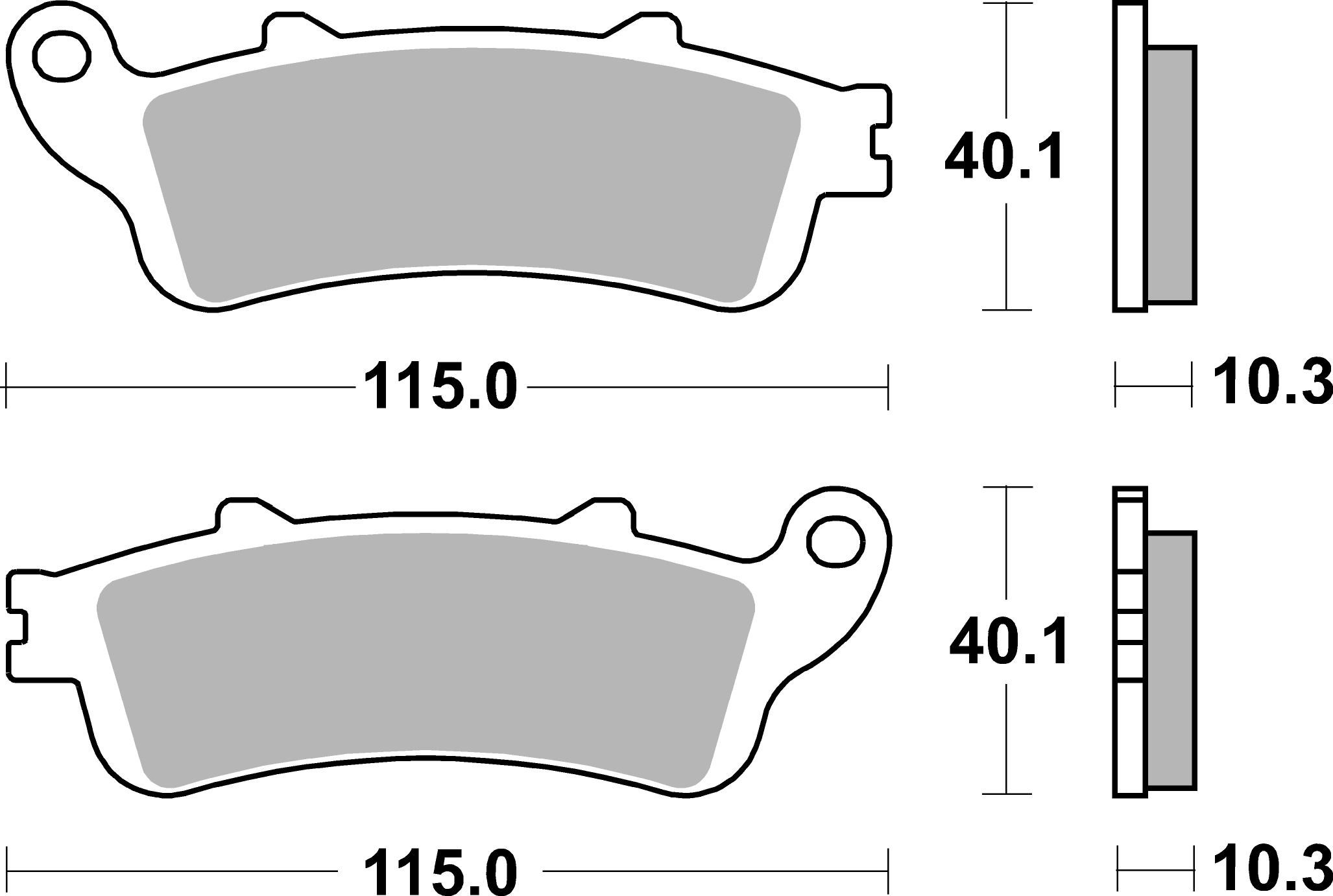 Set placute frana,frana disc 07HO52SP BREMBO