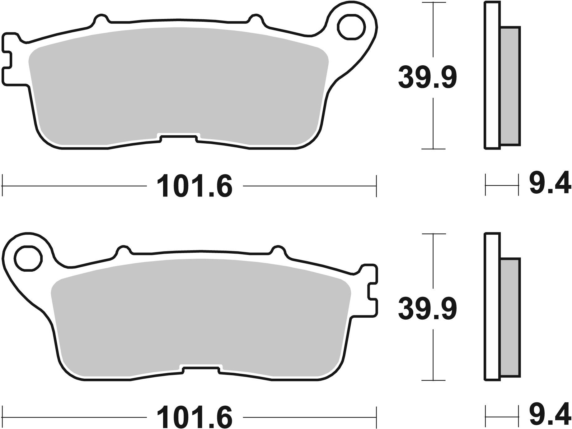 Set placute frana,frana disc 07HO60SP BREMBO