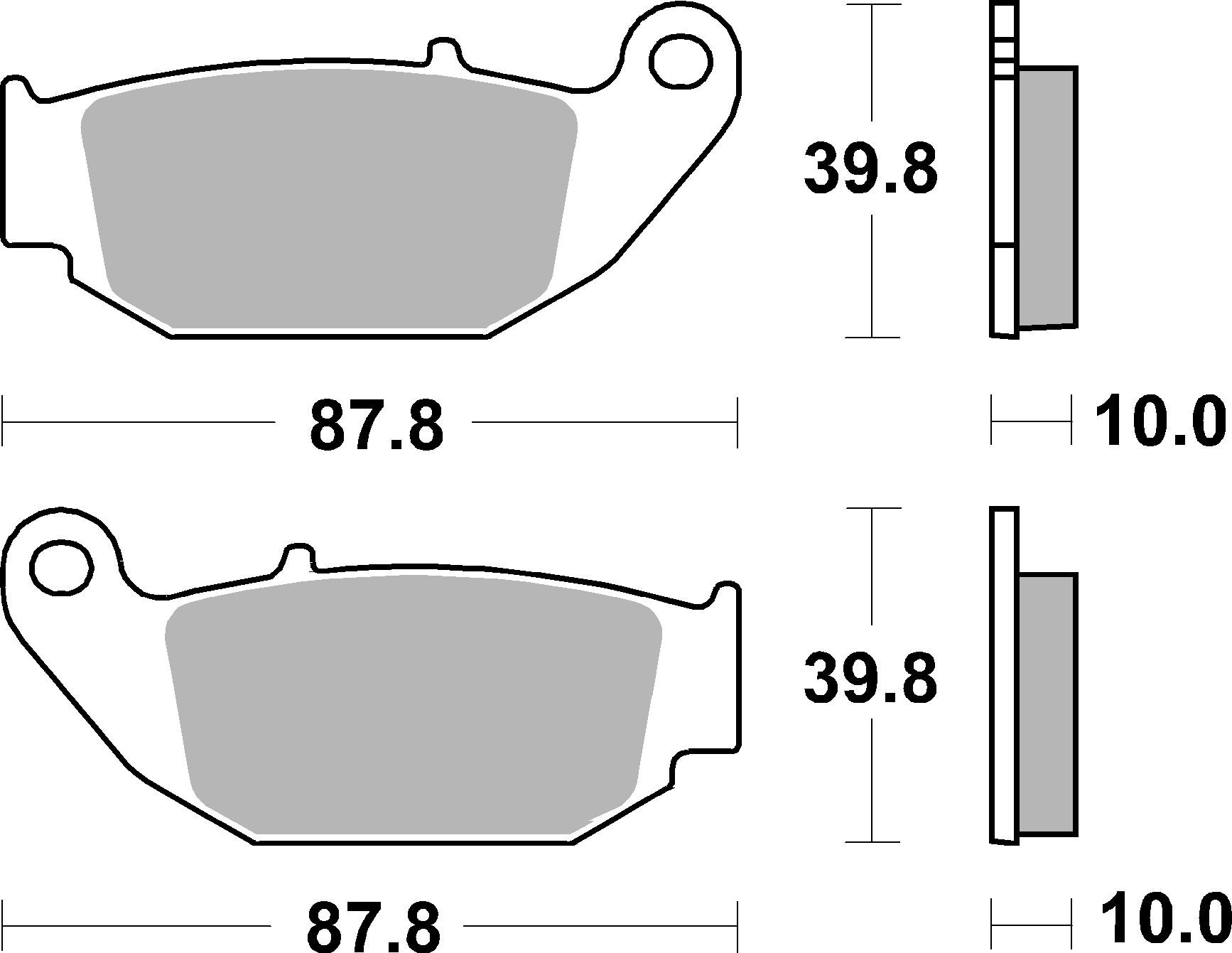 Set placute frana,frana disc 07HO61CC BREMBO
