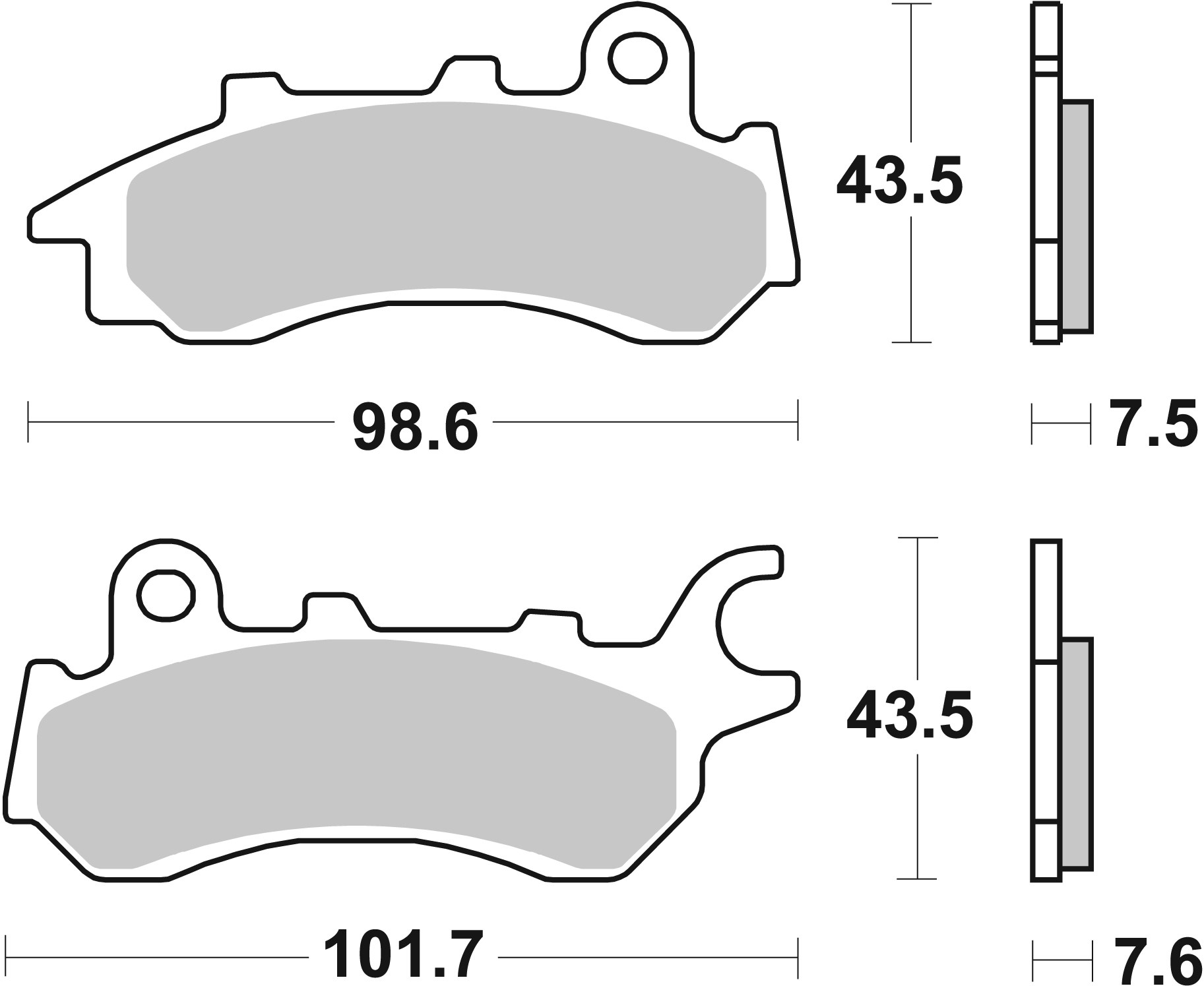 Set placute frana,frana disc 07HO64CC BREMBO