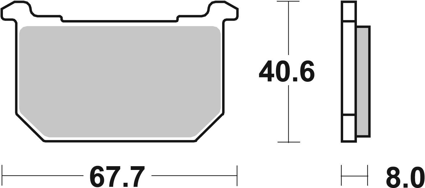 Set placute frana,frana disc 07KA0506 BREMBO