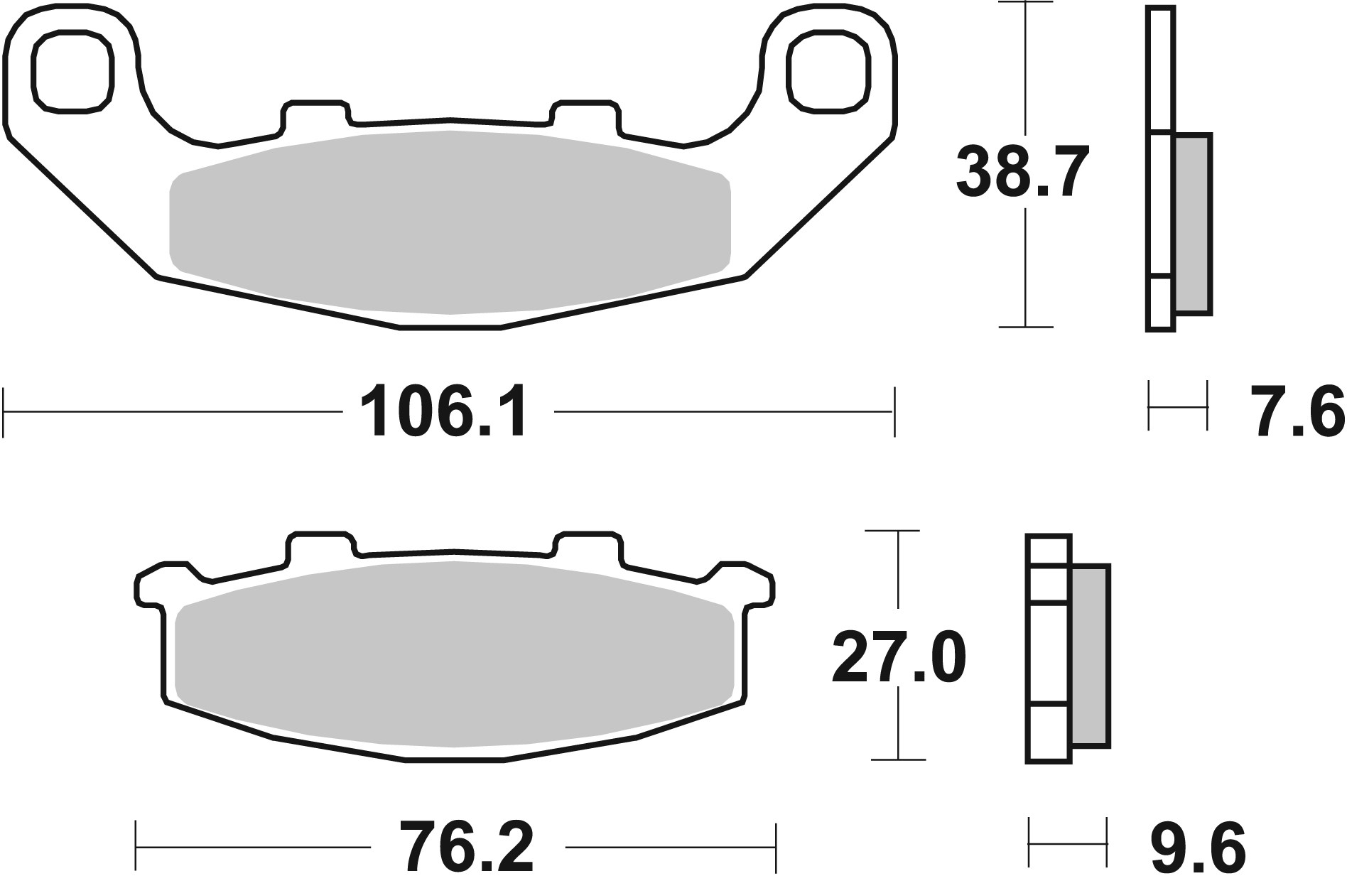 Set placute frana,frana disc 07KA1117 BREMBO