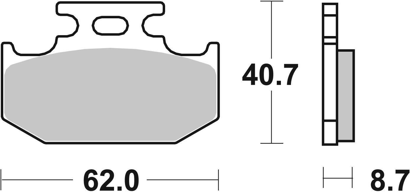 Set placute frana,frana disc 07KA12TT BREMBO