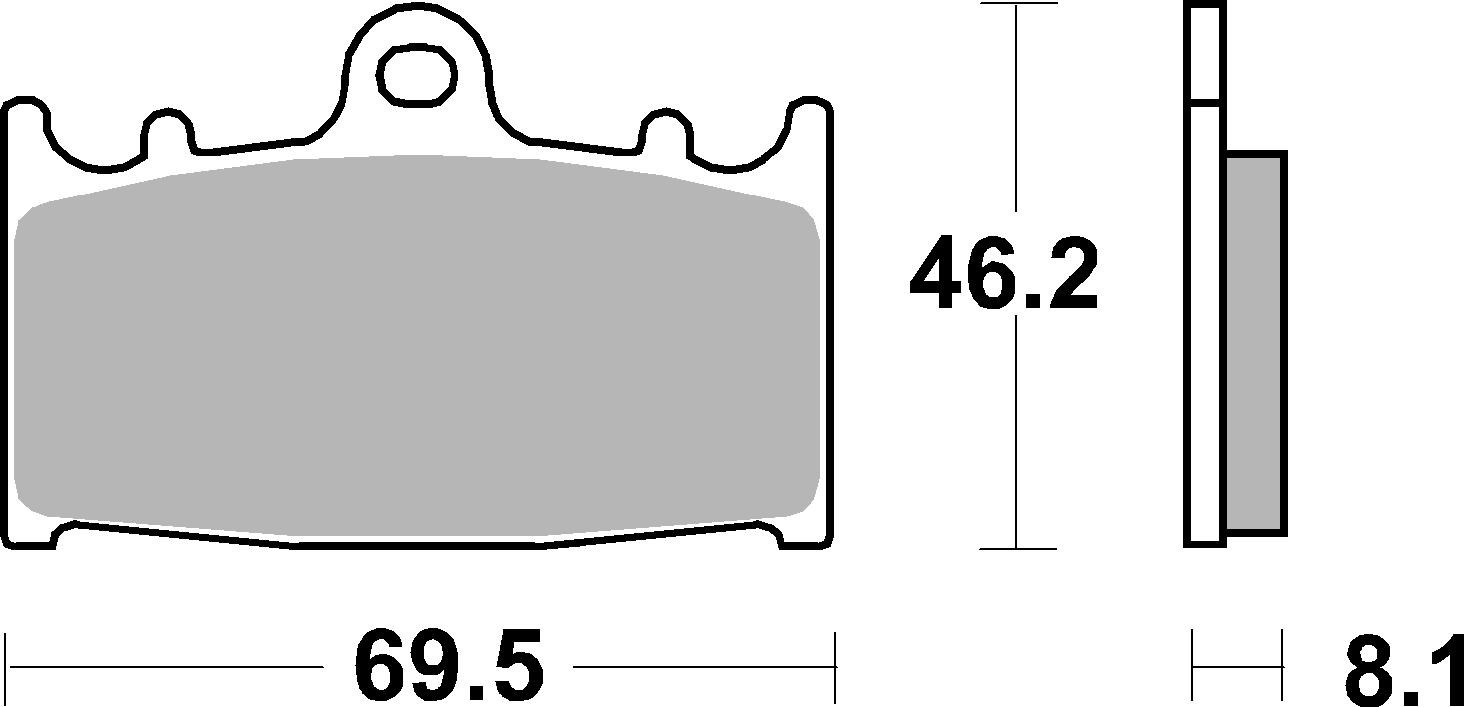Set placute frana,frana disc 07KA13RC BREMBO