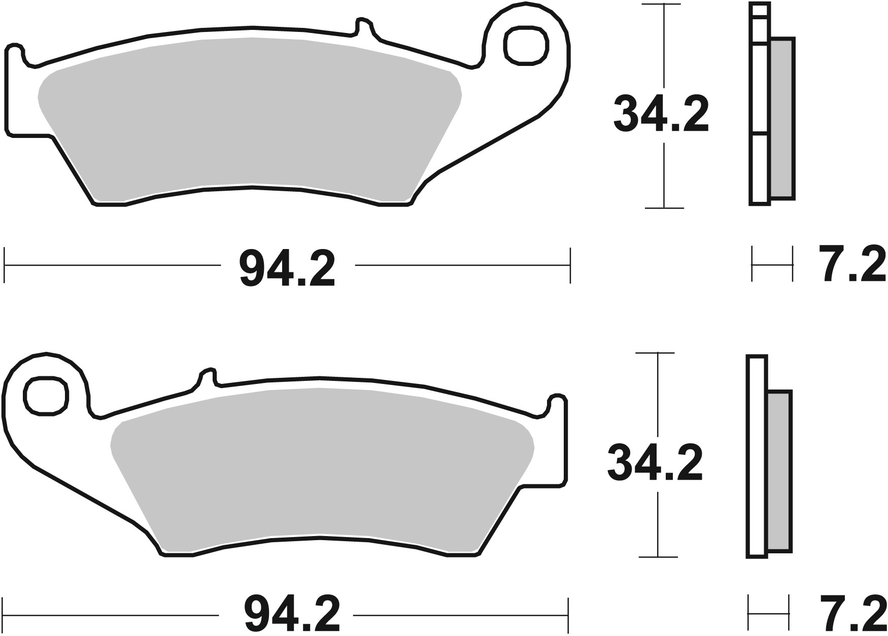Set placute frana,frana disc 07KA17SX BREMBO