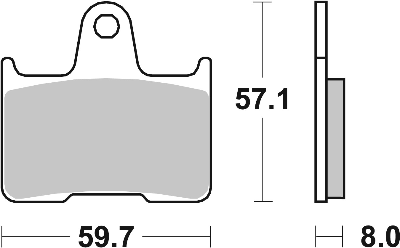 Set placute frana,frana disc 07KA21SP BREMBO