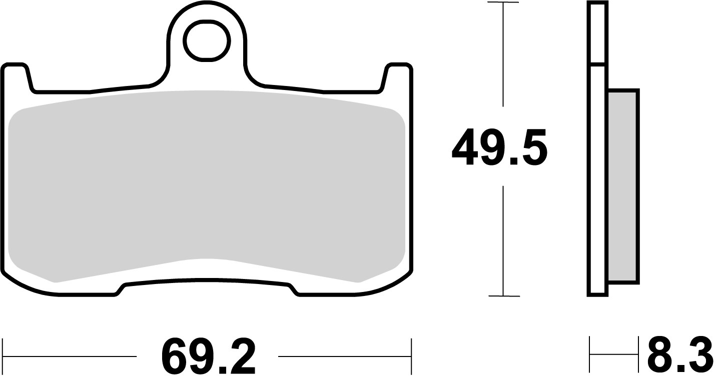 Set placute frana,frana disc 07KA23RC BREMBO