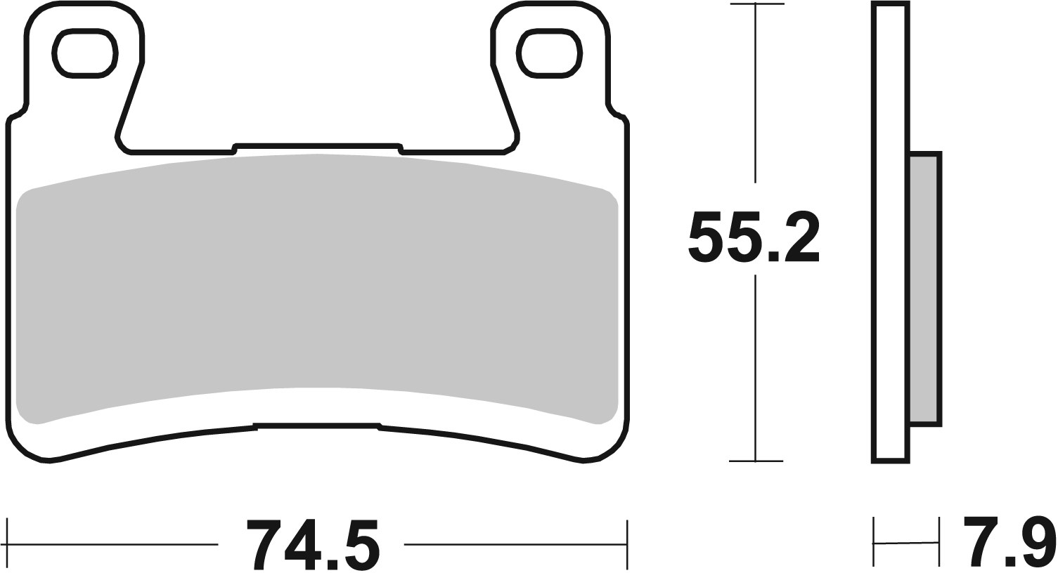 Set placute frana,frana disc 07KA29SR BREMBO
