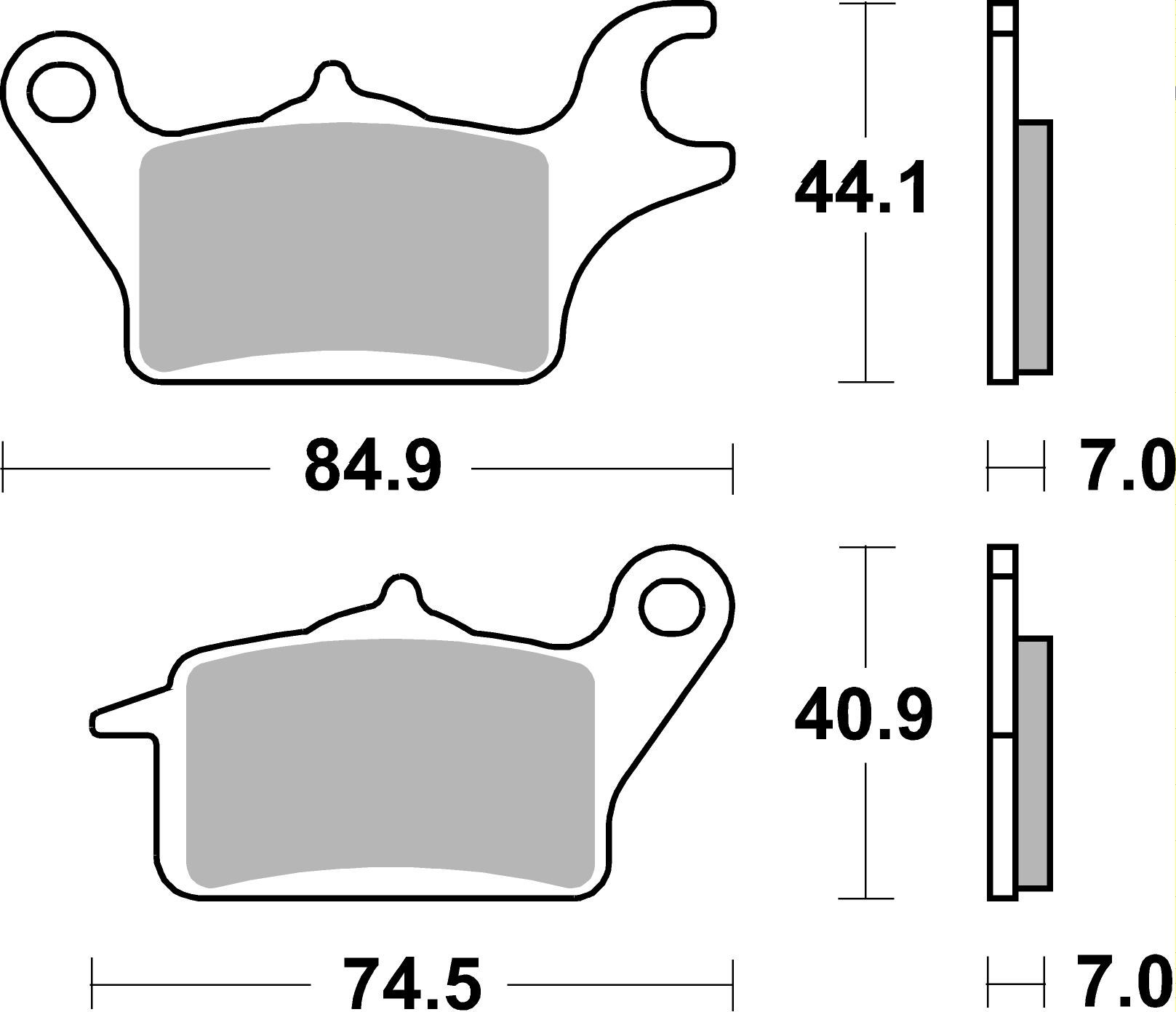 Set placute frana,frana disc 07KA30CC BREMBO