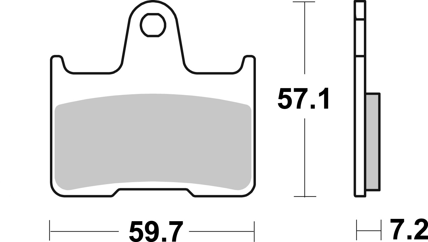 Set placute frana,frana disc 07KS06SP BREMBO