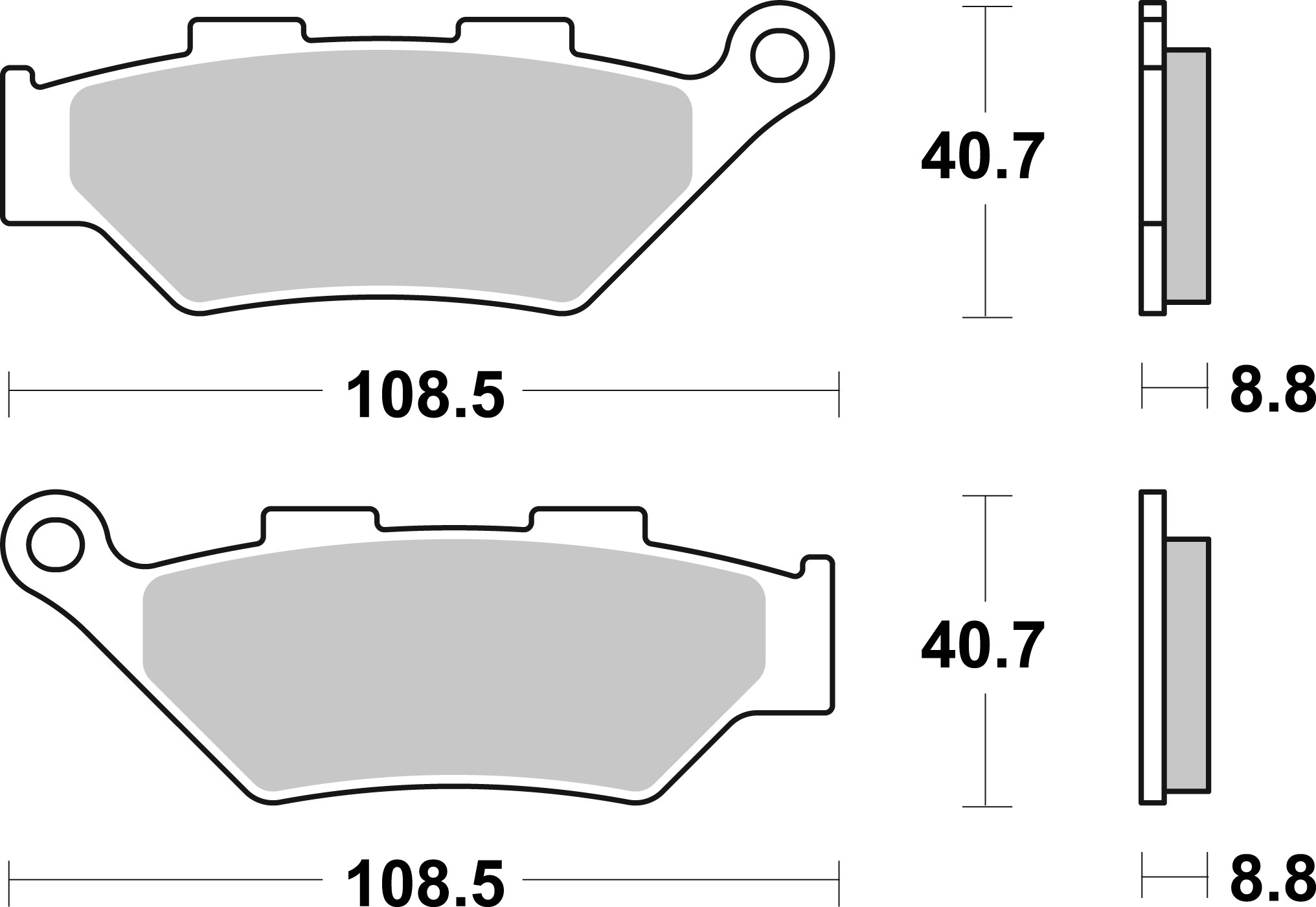 Set placute frana,frana disc 07KS07SA BREMBO