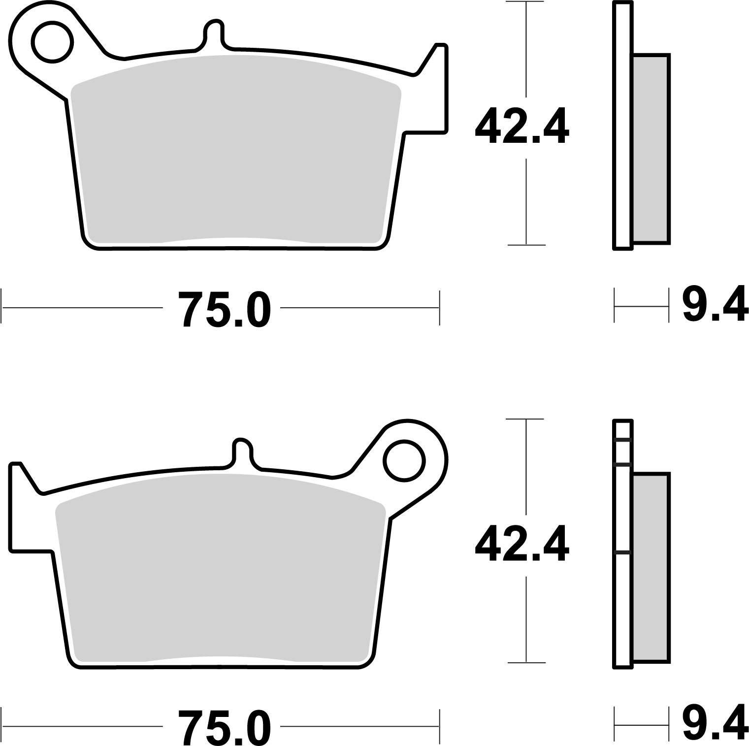 Set placute frana,frana disc 07KS10CC BREMBO