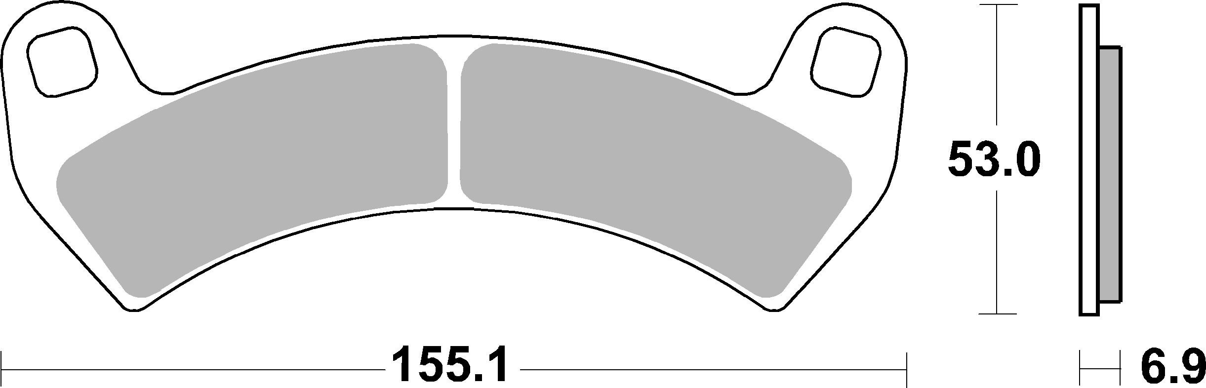 Set placute frana,frana disc 07PO14SD BREMBO