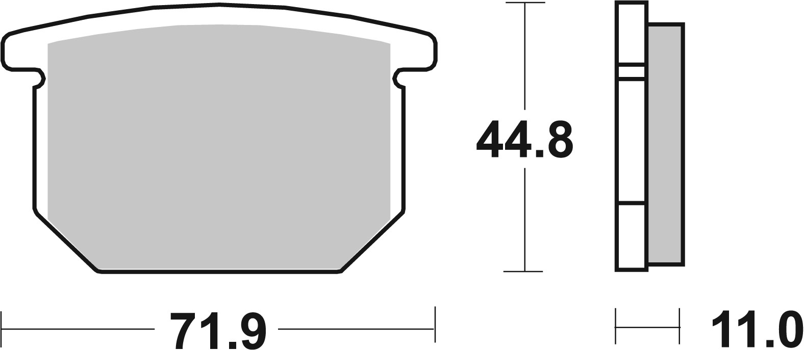 Set placute frana,frana disc 07SU0412 BREMBO
