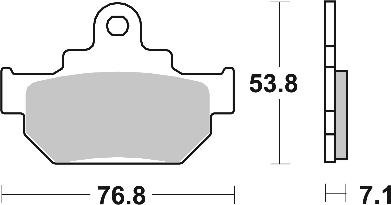 Set placute frana,frana disc 07SU0904 BREMBO