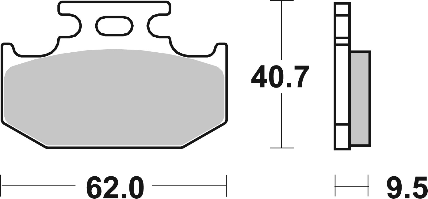 Set placute frana,frana disc 07SU18TT BREMBO