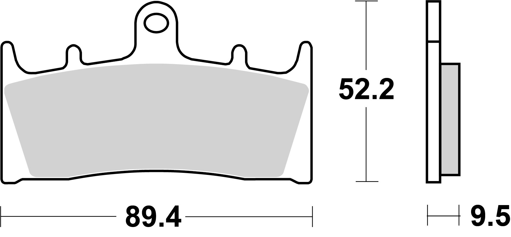 Set placute frana,frana disc 07SU19RC BREMBO