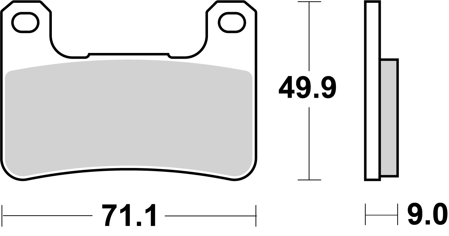 Set placute frana,frana disc 07SU27RC BREMBO