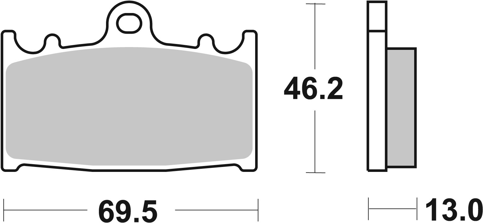 Set placute frana,frana disc 07SU3002 BREMBO
