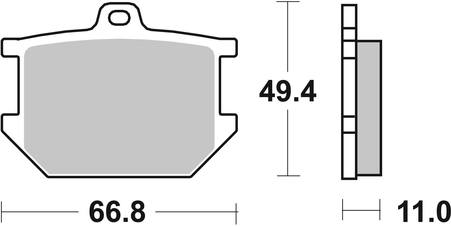 Set placute frana,frana disc 07YA0309 BREMBO