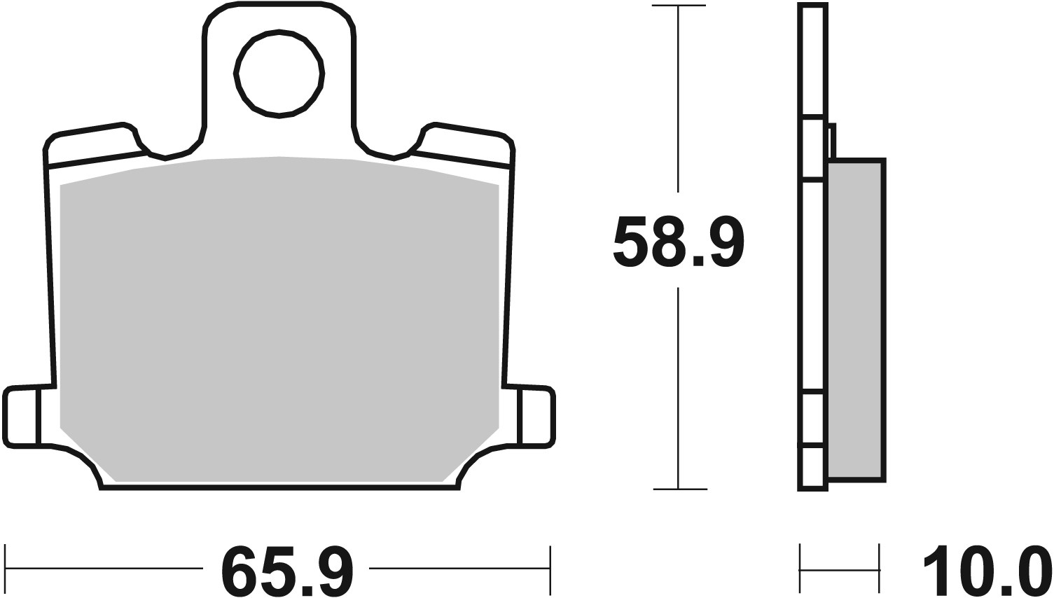 Set placute frana,frana disc 07YA0609 BREMBO