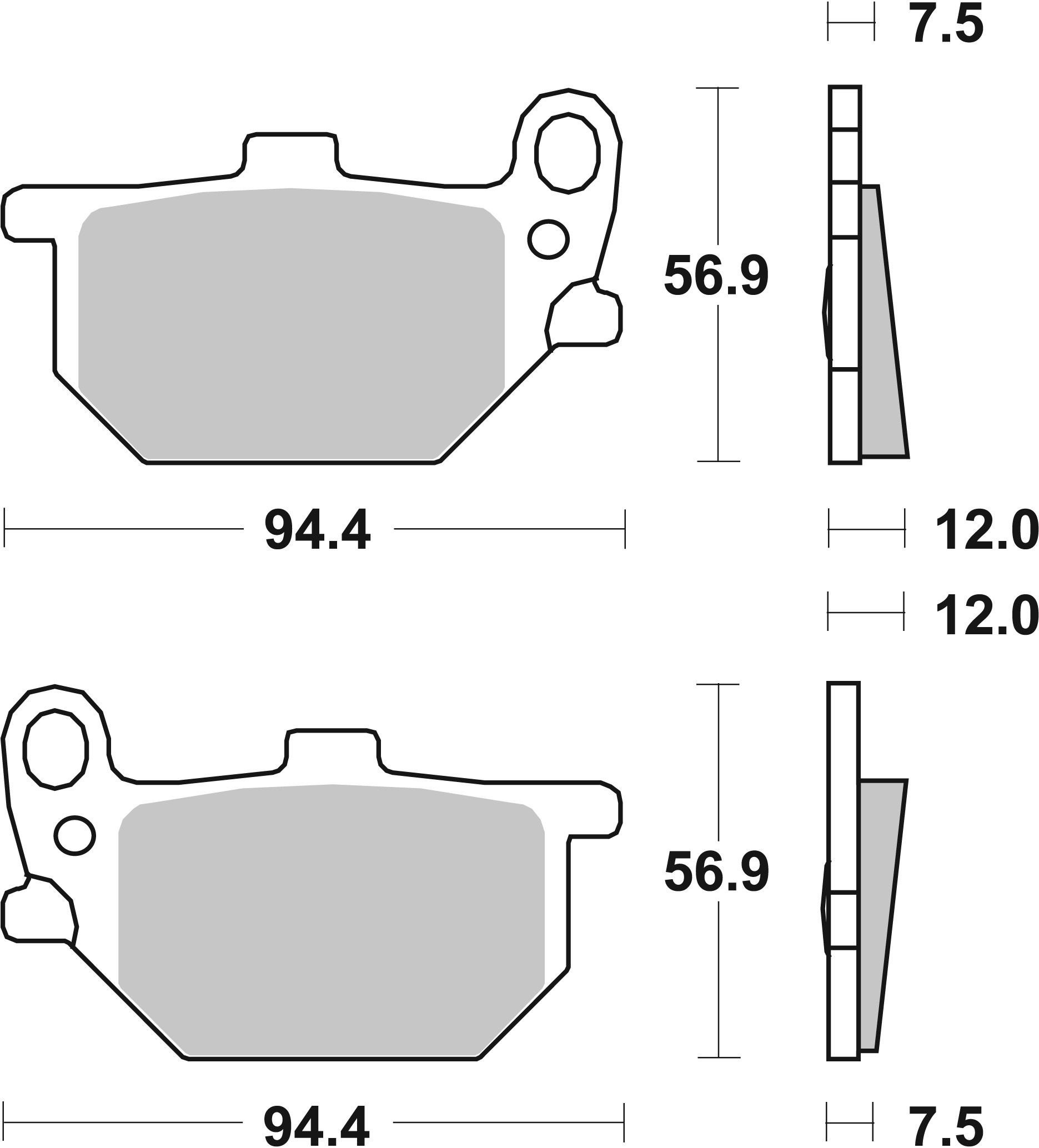 Set placute frana,frana disc 07YA0713 BREMBO