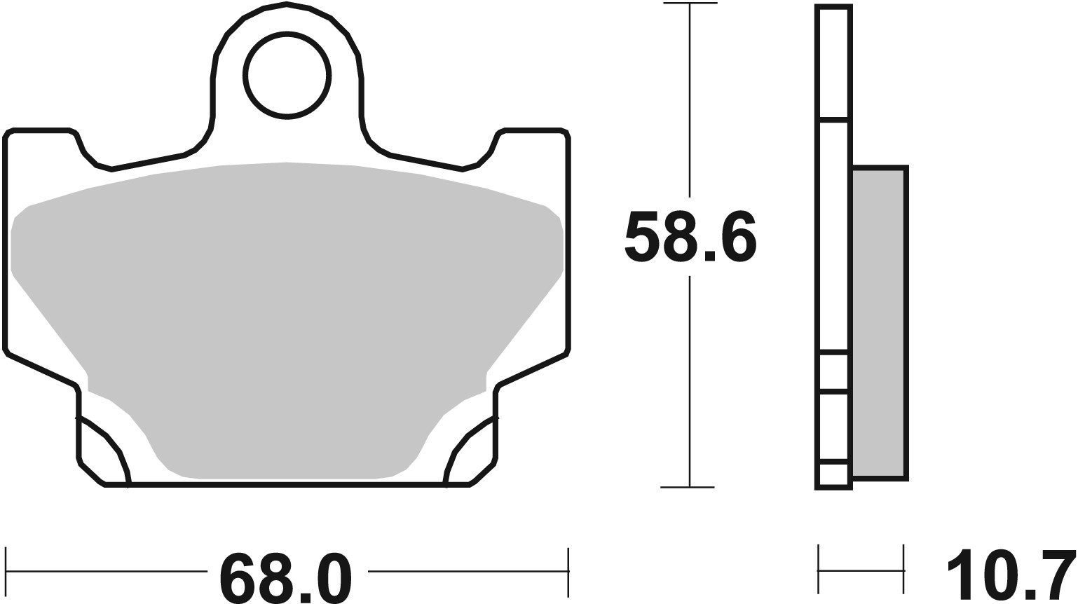 Set placute frana,frana disc 07YA1011 BREMBO