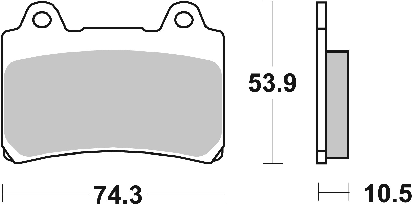 Set placute frana,frana disc 07YA1711 BREMBO