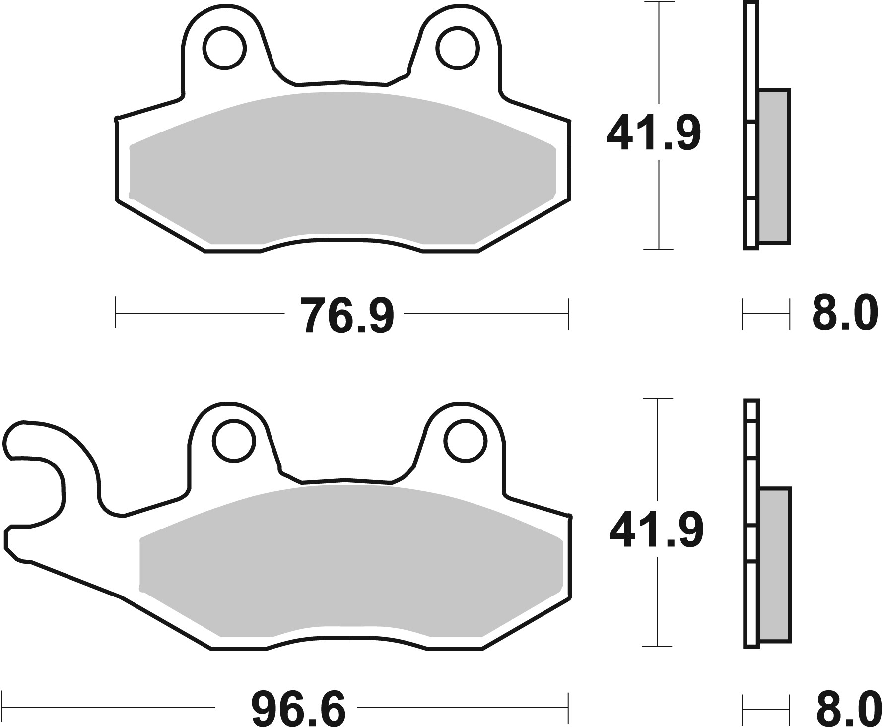 Set placute frana,frana disc 07YA21SD BREMBO
