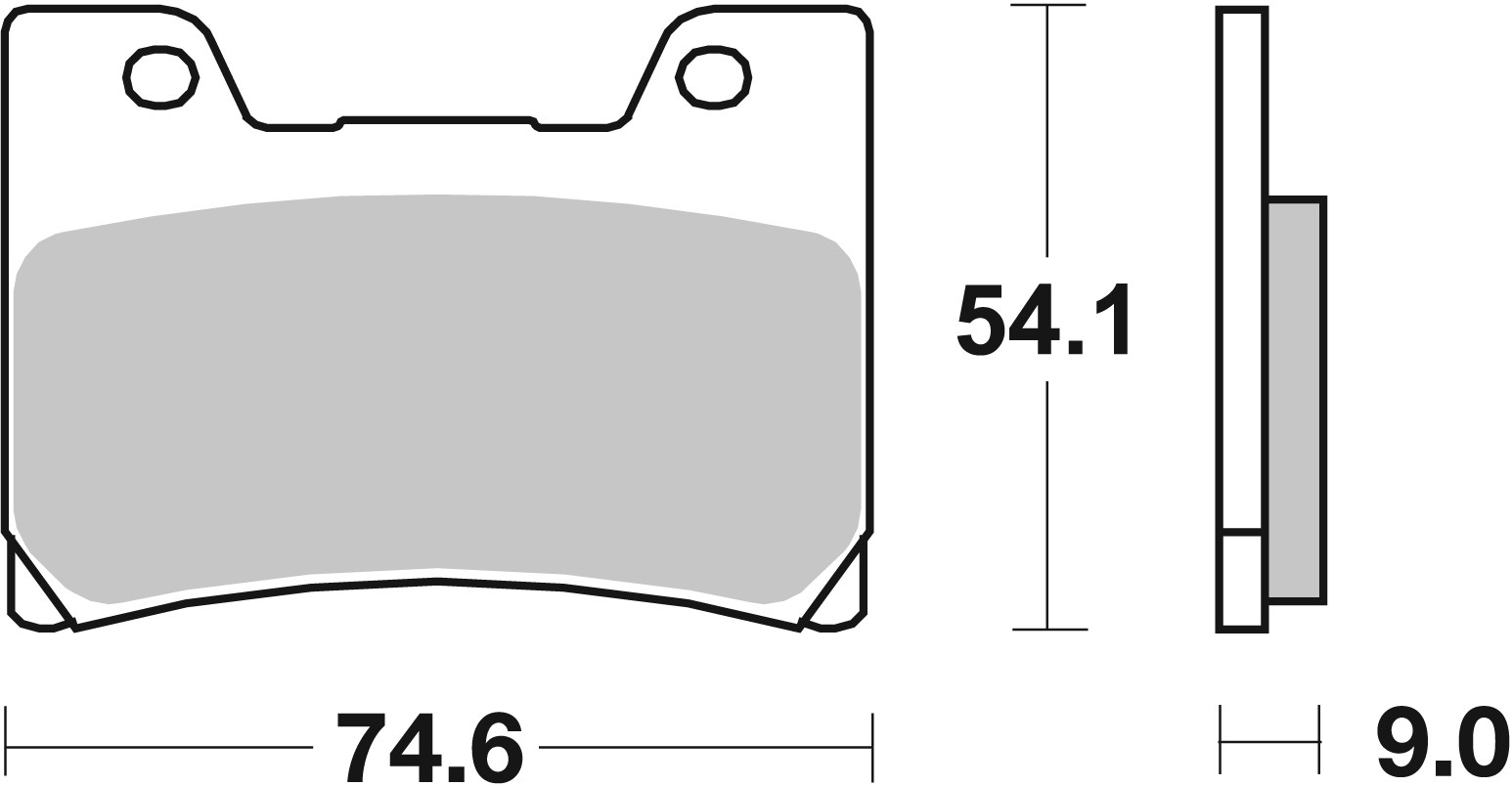 Set placute frana,frana disc 07YA24SA BREMBO