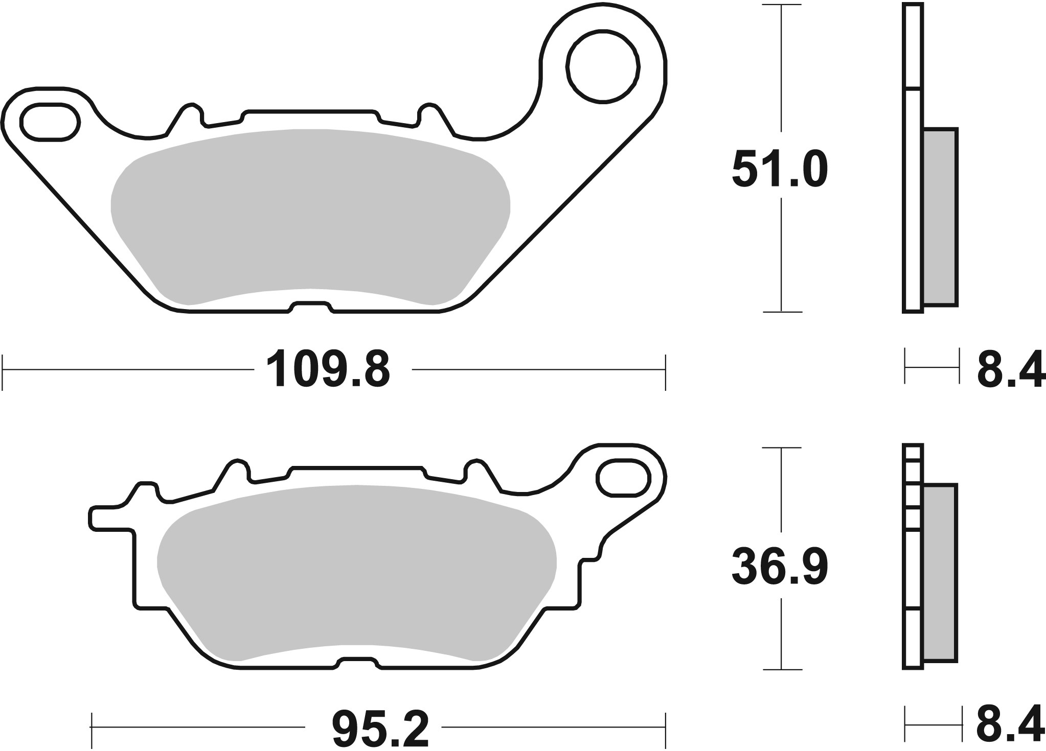 Set placute frana,frana disc 07YA28CC BREMBO