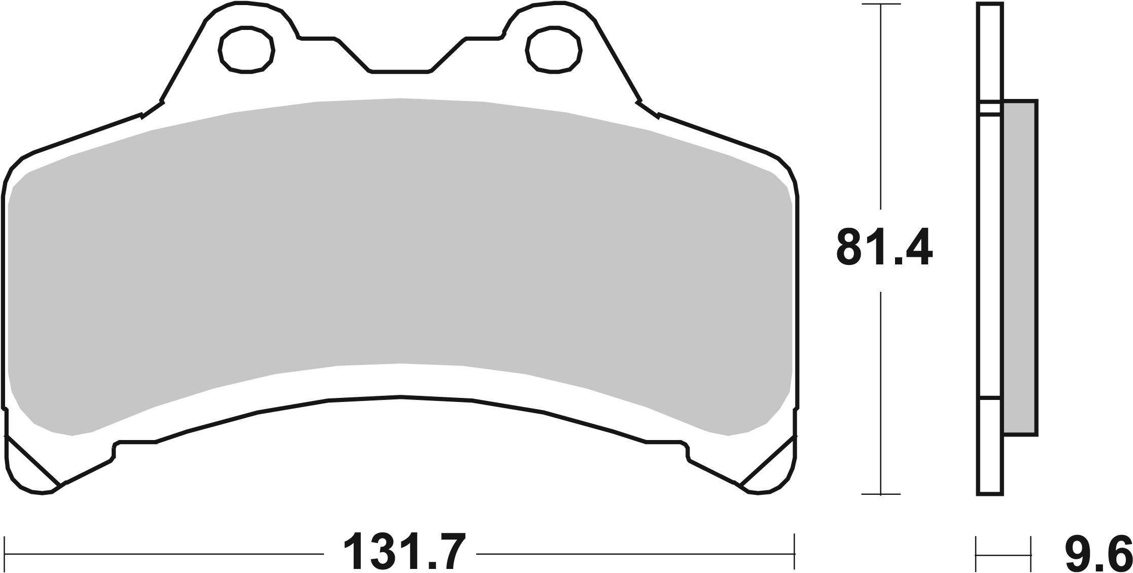 Set placute frana,frana disc 07YA3108 BREMBO