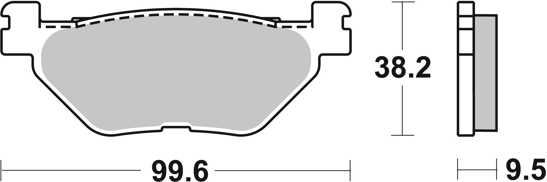 Set placute frana,frana disc 07YA39SP BREMBO